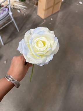 New Mixed blue Empress Single Stem Rose artificial flower bouquet  