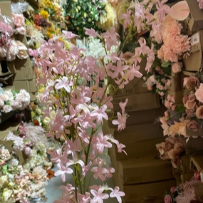 New pink clove spray filler pink Lilac wedding filler flower artificial flower bouquet  