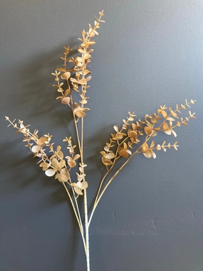 New real touch small Eucalyptus chocolate Single stem artificial flower bouquet  