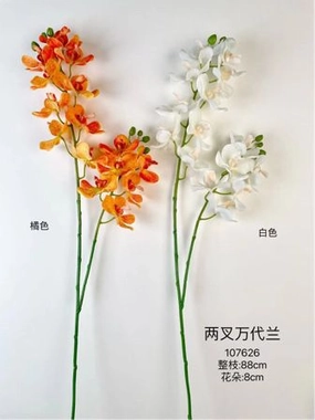 New White Wanda Orchid Artificial Flower vanda artificial flower bouquet  