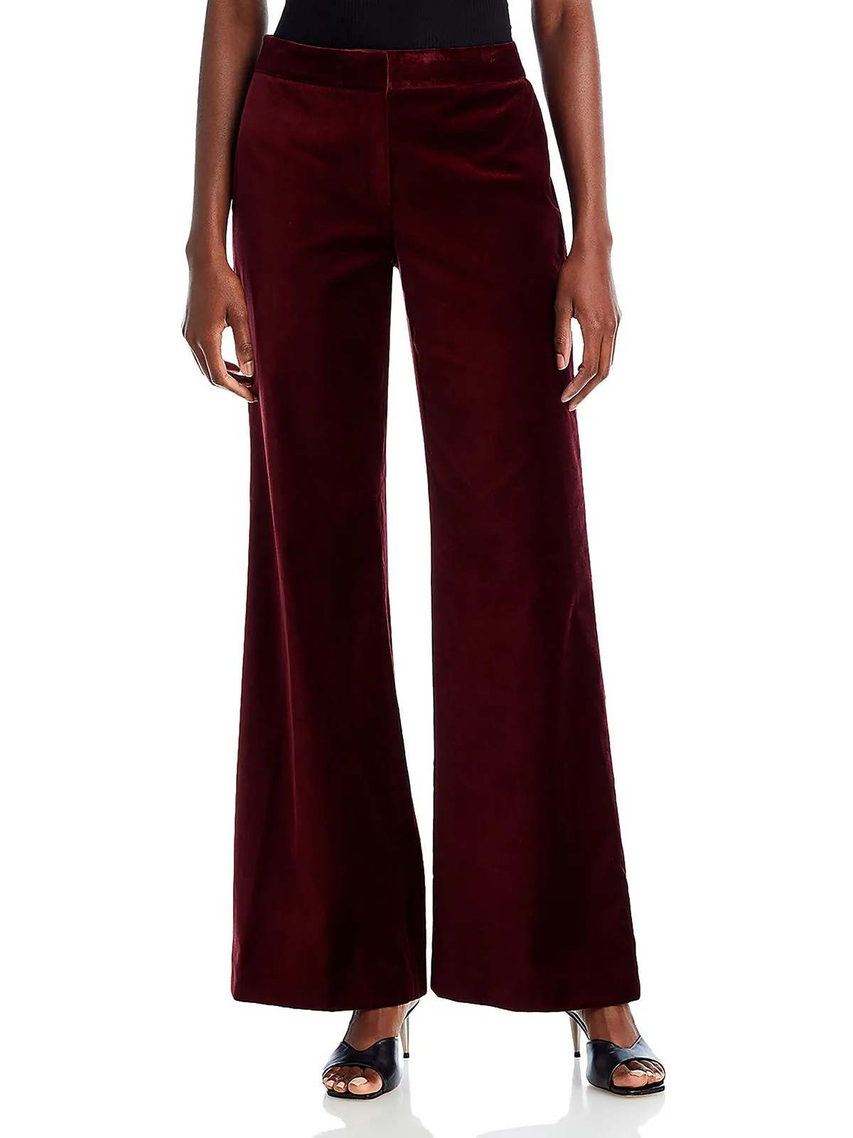 Nile Damen High-Rise Samtweite Hosen