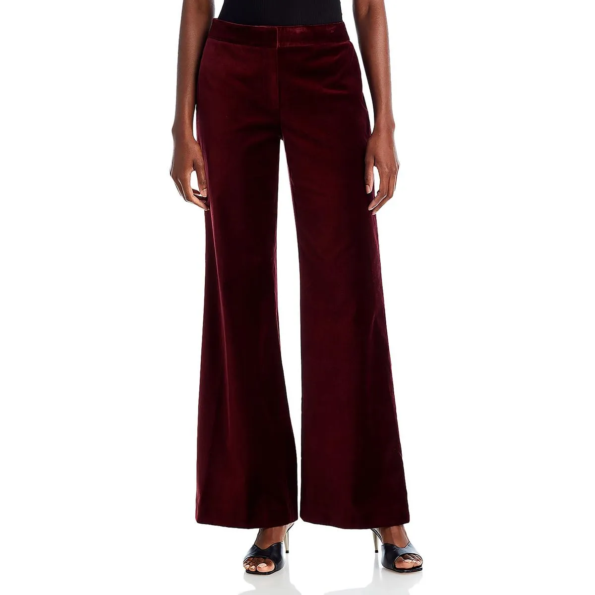 Nile Damen High-Rise Samtweite Hosen