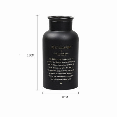Nordic Black Glass Vases