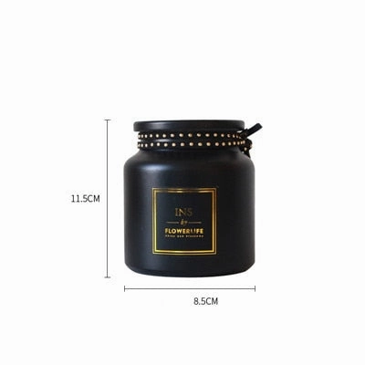 Nordic Black Glass Vases