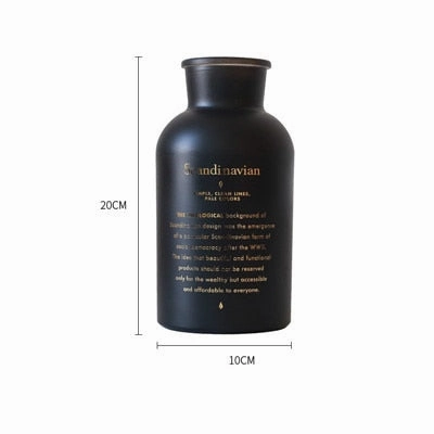 Nordic Black Glass Vases
