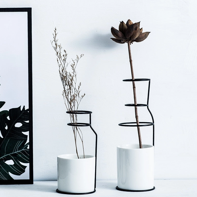 Nordic Decoration Home Art Design,hand-painted ceramic vase