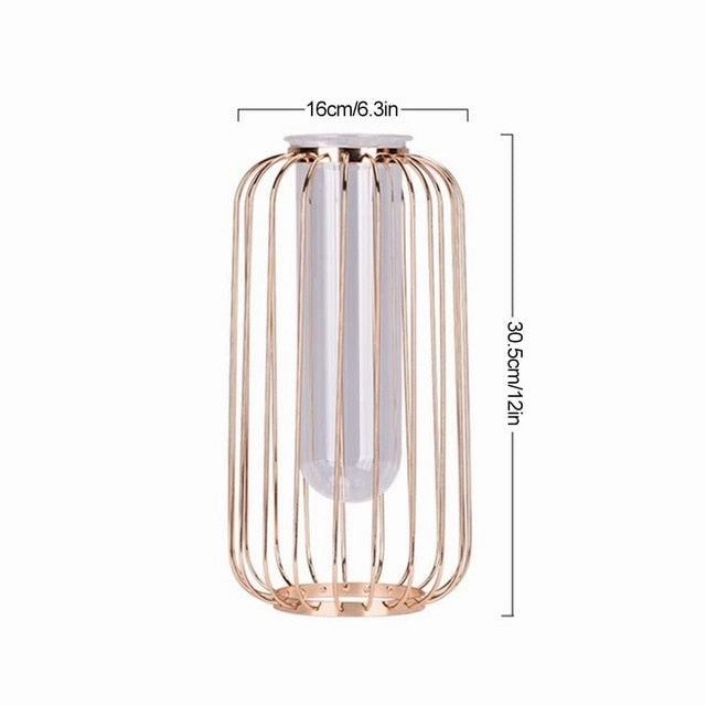 Nordic ins Lantern-shaped Wrought Iron