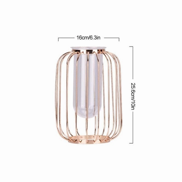 Nordic ins Lantern-shaped Wrought Iron