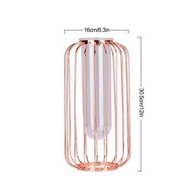 Nordic ins Lantern-shaped Wrought Iron