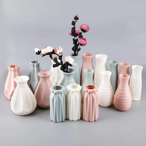Nordic style Flower Basket,hand-painted ceramic vase