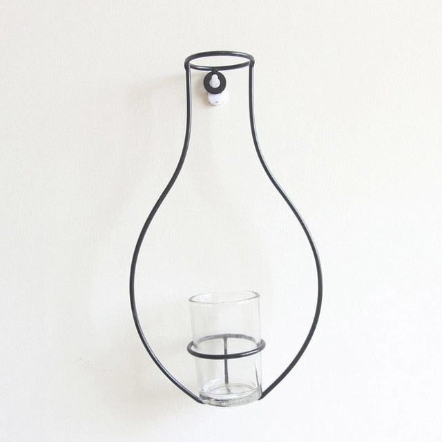 Nordic Style Iron Frame Vase