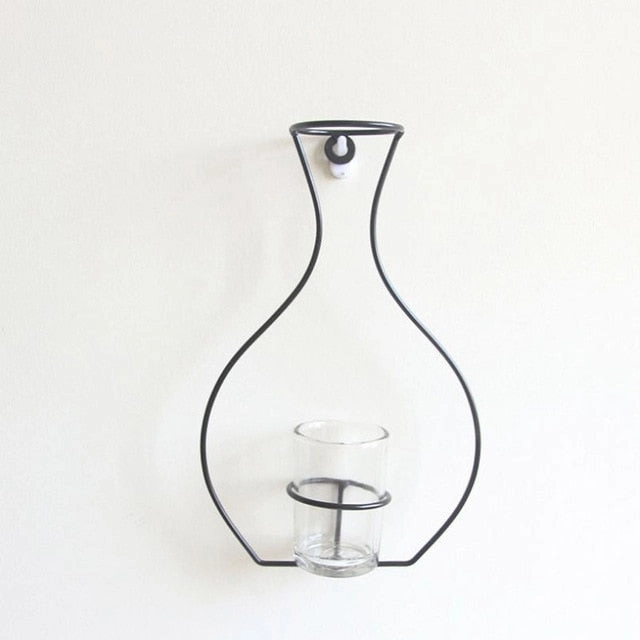 Nordic Style Iron Frame Vase