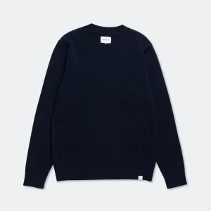 Norse Projects Kleidung Standard Merino Lambswool Pullover - Dunkelblau