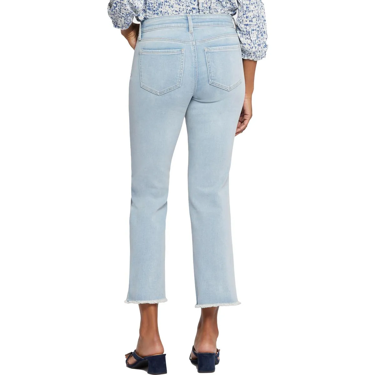 NYDJ Damen Marilyn Jeans mit ausgefranstem Saum