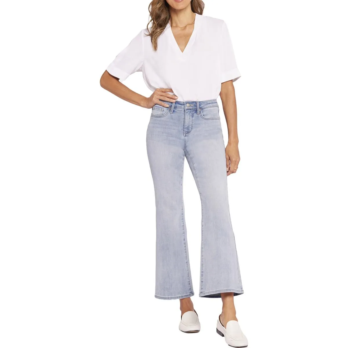 NYDJ Damen Relaxed Denim Flared Jeans