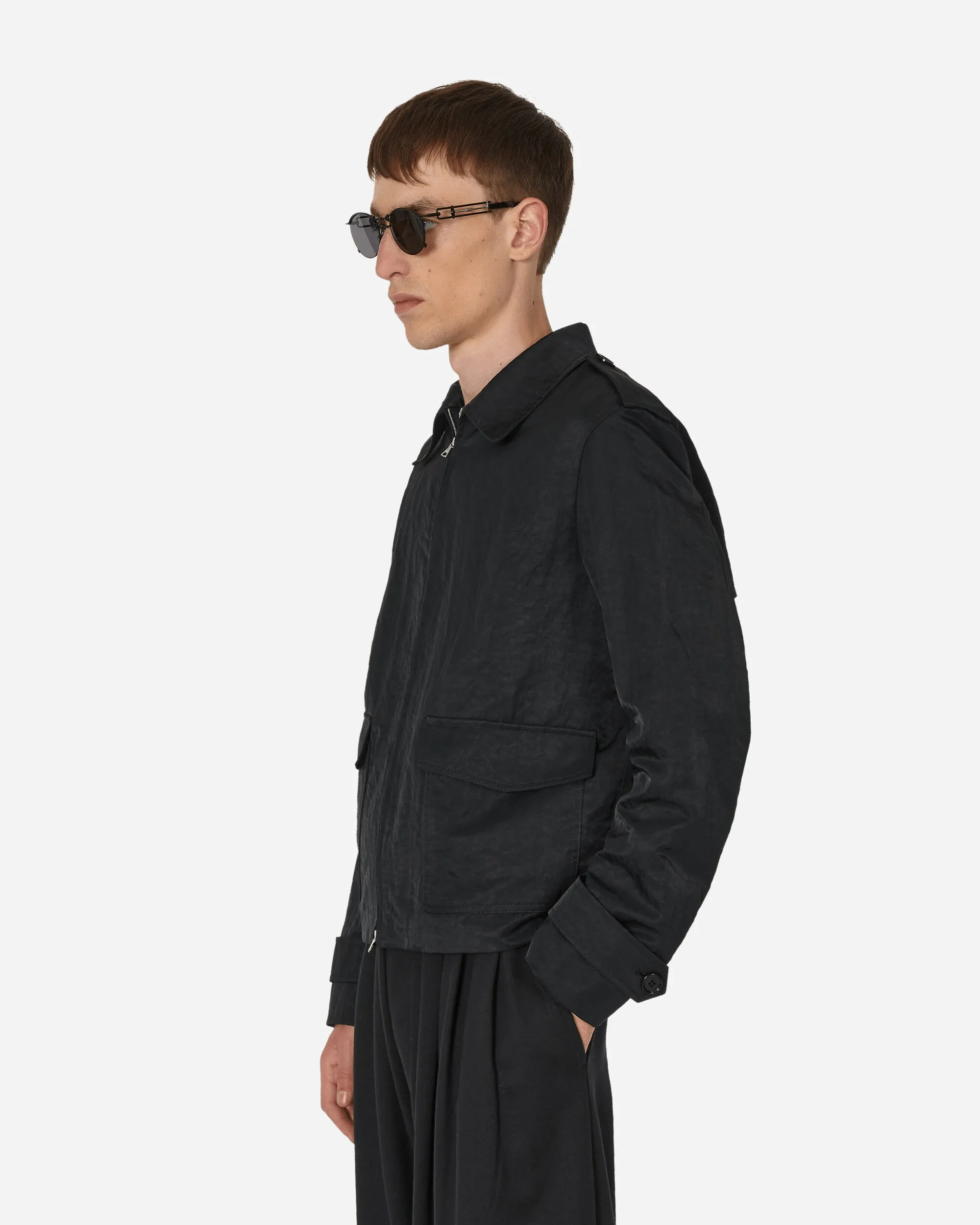 Nylonjacke Schwarz