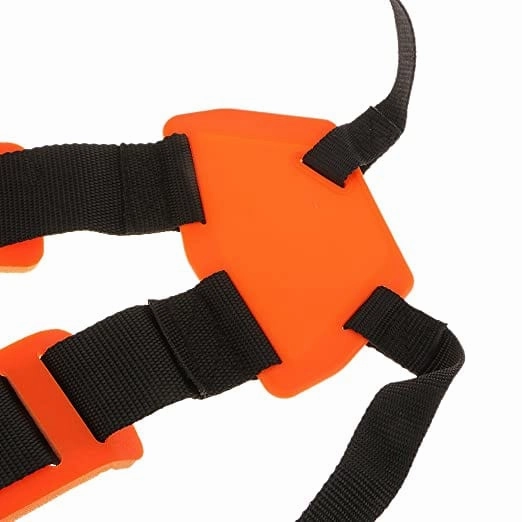 Nylon Strimmer Shoulder Harness Strap for Brush Cutter with Hook (Orange)