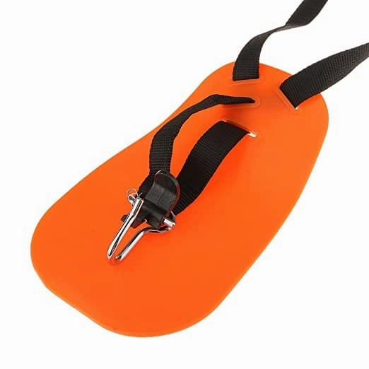 Nylon Strimmer Shoulder Harness Strap for Brush Cutter with Hook (Orange)