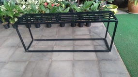 One Step Black Lightweight Iron Stand,garden field mower