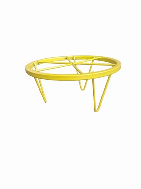 One Step Yellow Lightweight Metal Stand,garden field mower