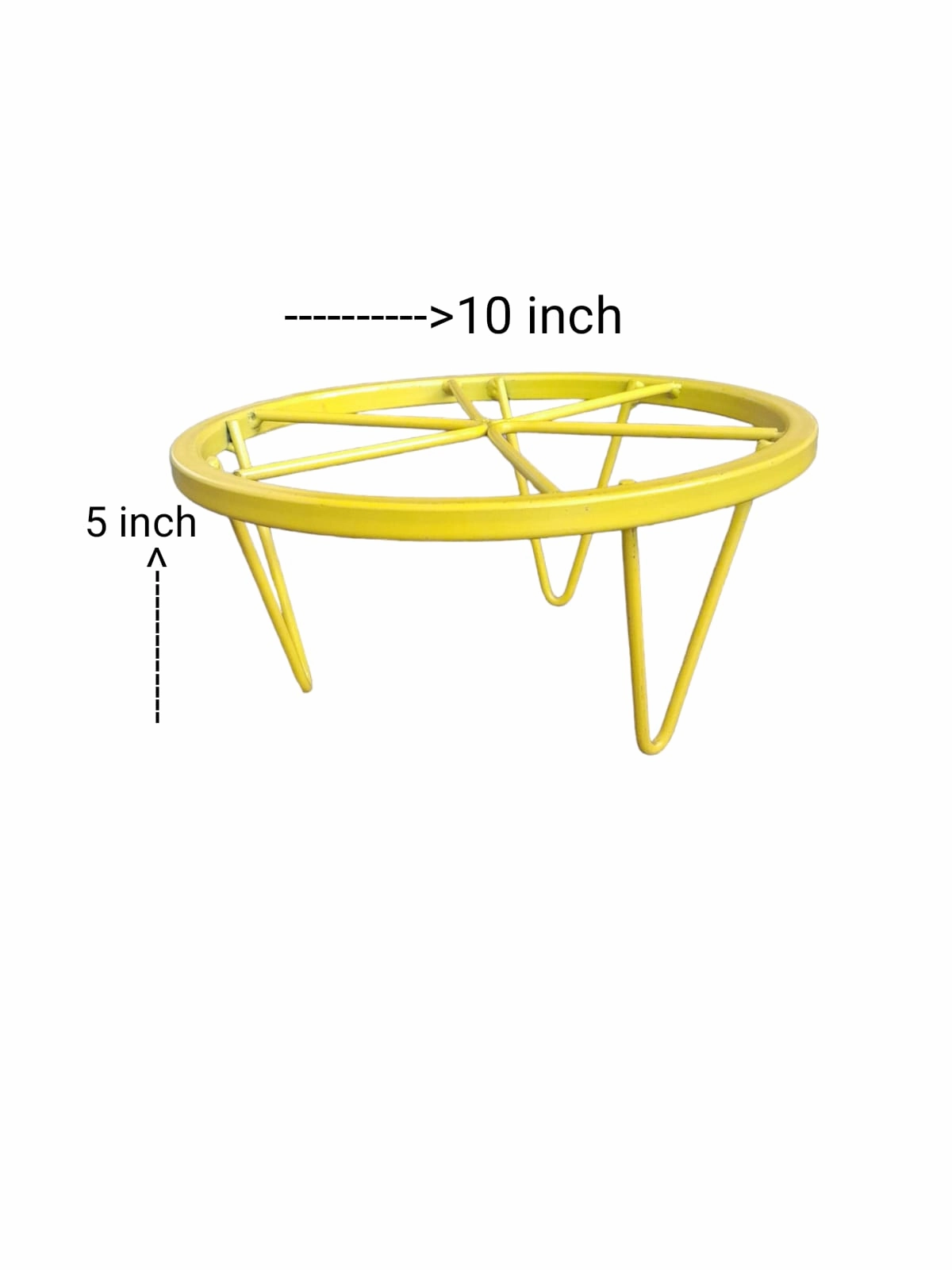 One Step Yellow Lightweight Metal Stand