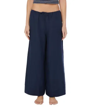 Onia Air Leinen-Mix Weitbeinige Bundhose mit Kordelzug