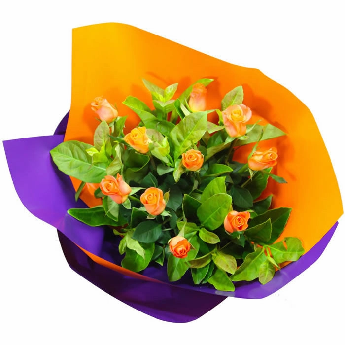 Orange Roses,realistic flower bouquet 