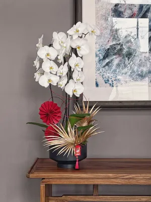 Orchid Sovereign,realistic flower bouquet 