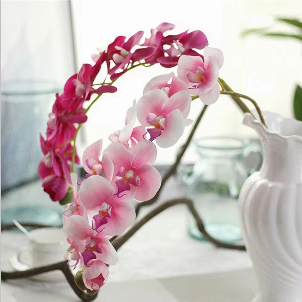 Orchid 7 Heads Artificial Silk Flower Stem ORCHID032-034