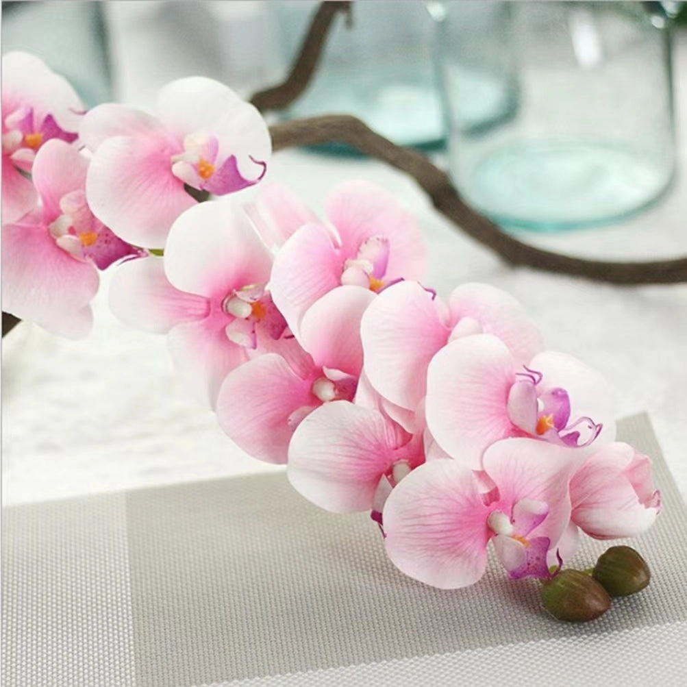 Orchid 7 Heads Artificial Silk Flower Stem ORCHID032-034