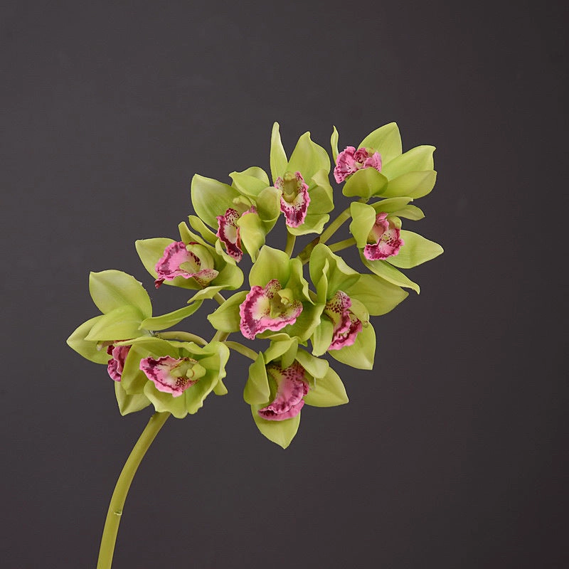 Orchid Artificial Silk Flower Green ORCHID0017
