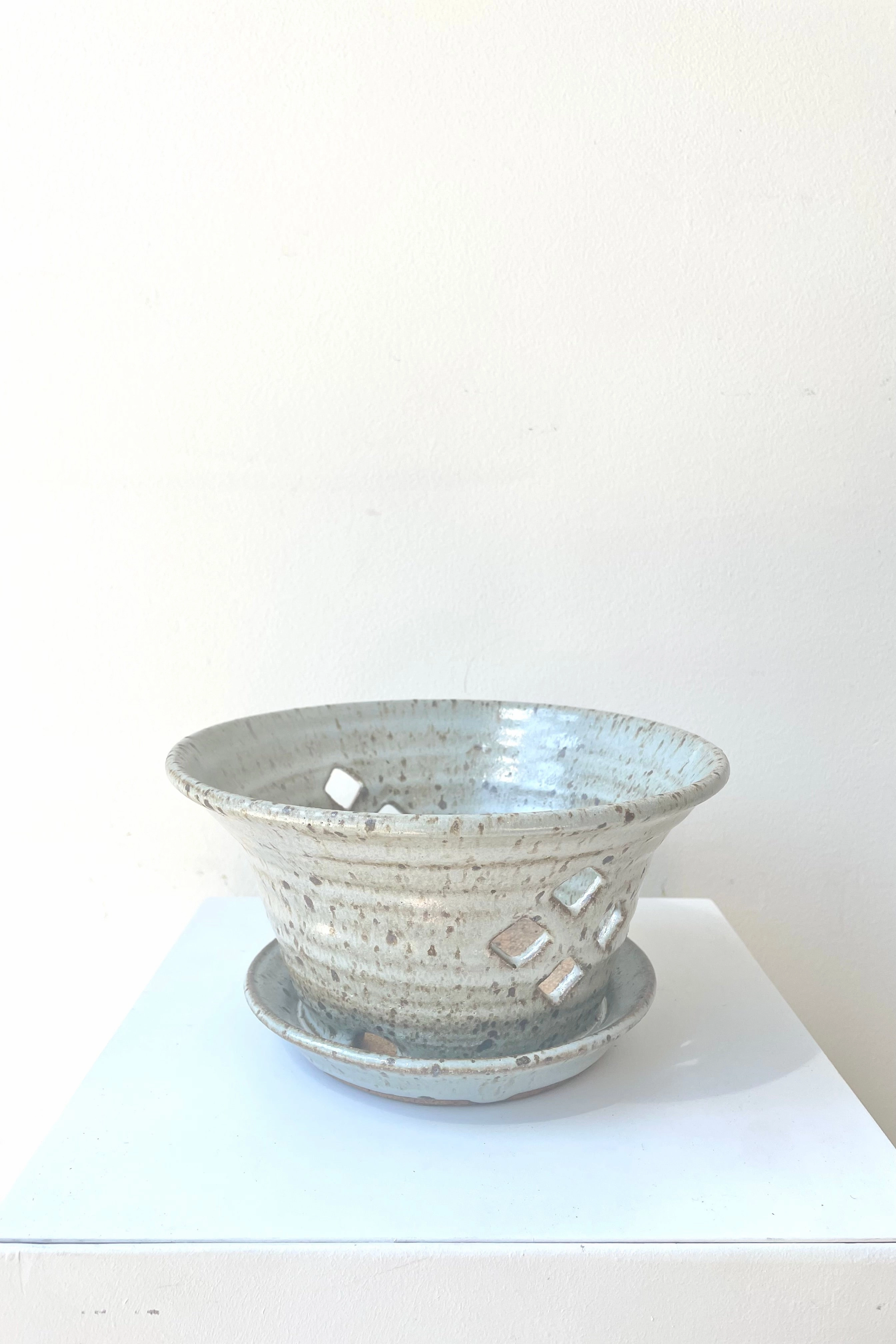 Orchid Pot 5" Cornflower Glaze
