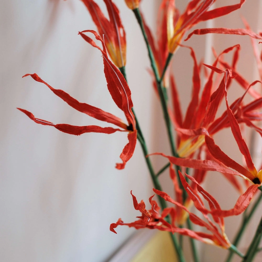 Orchide de la Passion en papier orange