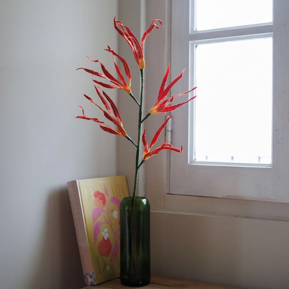 Orchide de la Passion en papier orange