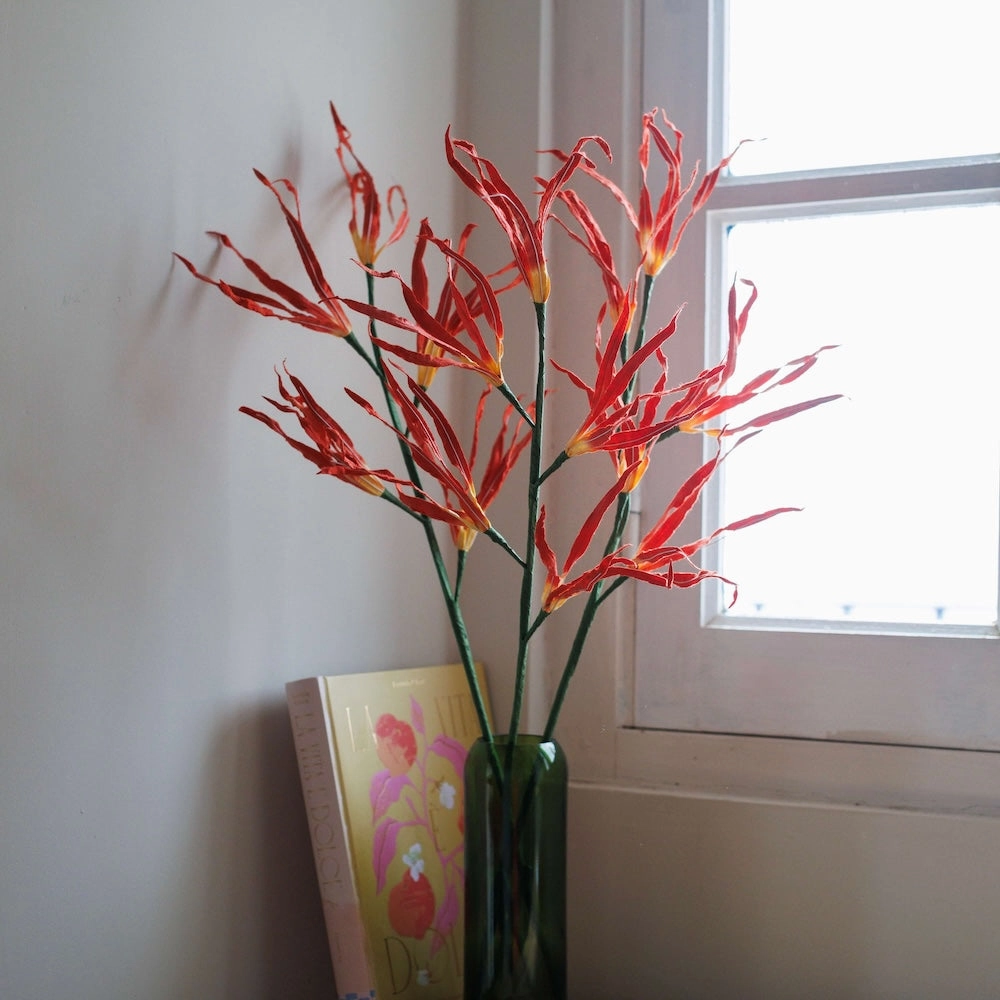 Orchide de la Passion en papier orange