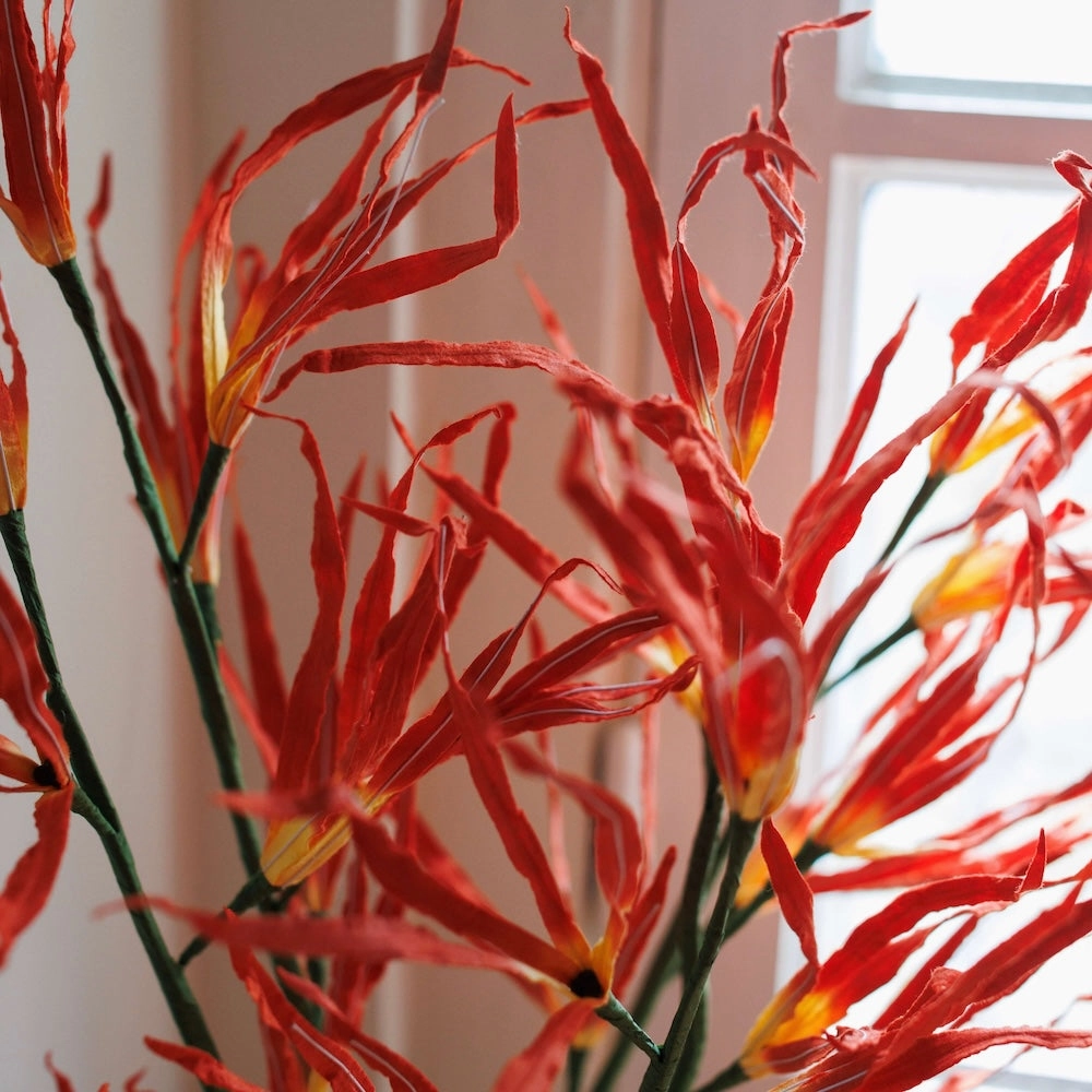 Orchide de la Passion en papier orange