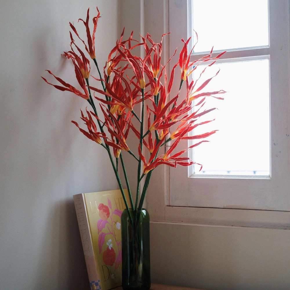 Orchide de la Passion en papier orange