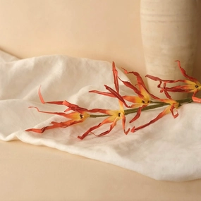Orchide de la Passion en papier orange,mother's day bouquet
