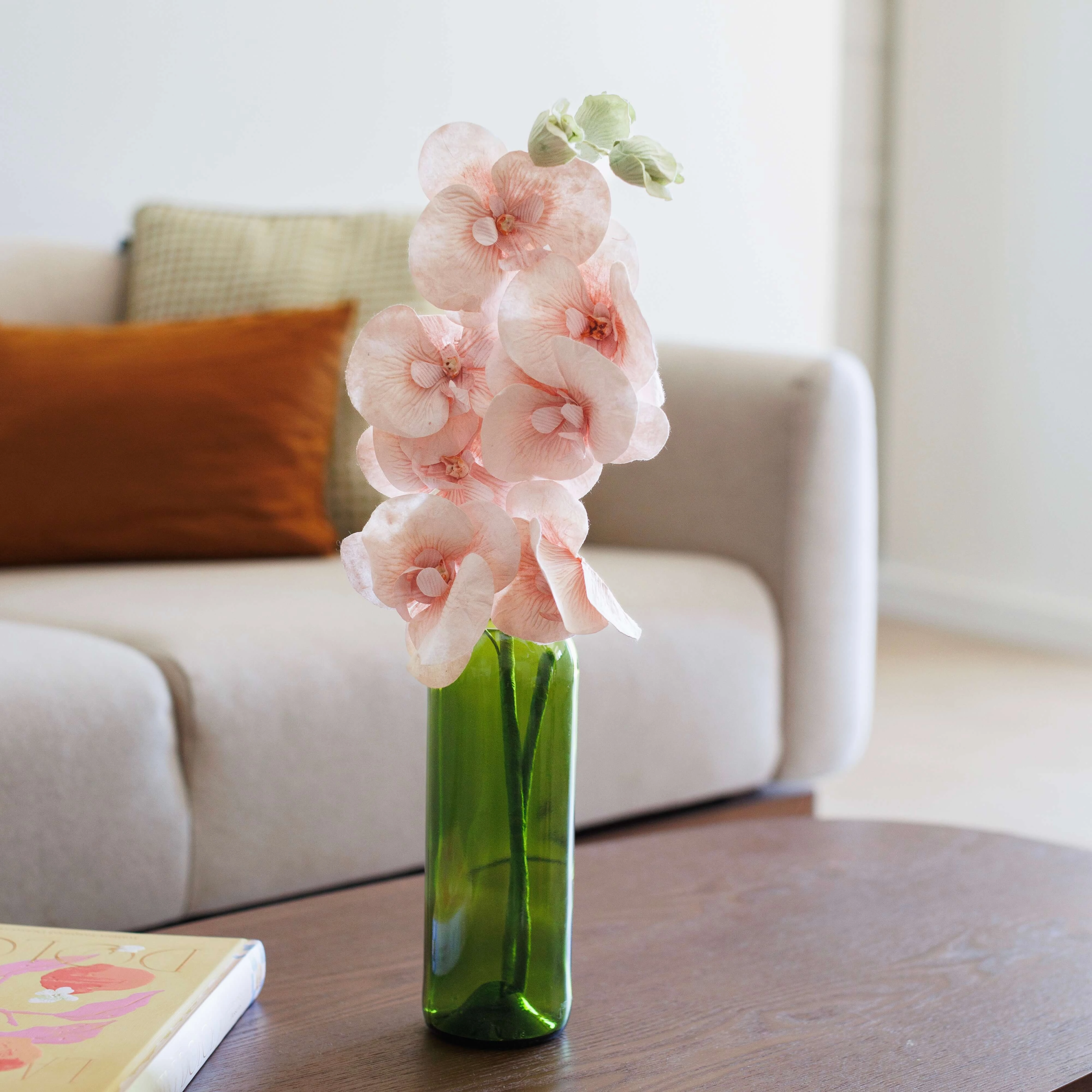 Orchide papillon en papier vieux rose