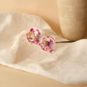 Orchide sauvage en papier bordeaux,mother's day bouquet