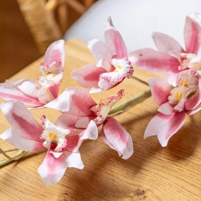 Orchides en papier rose,mother's day bouquet