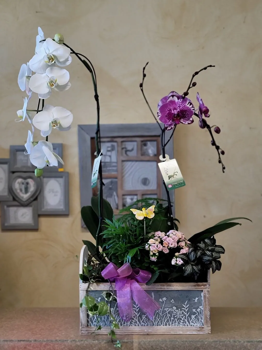 Orchids No.17,faux bloom stem 