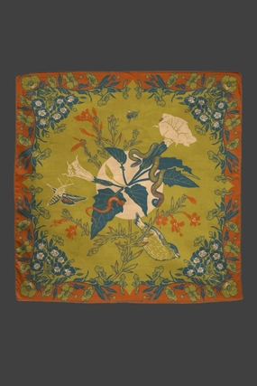 Organic Fair Trade San Gabriel Foothills Bandana,potted plant decor