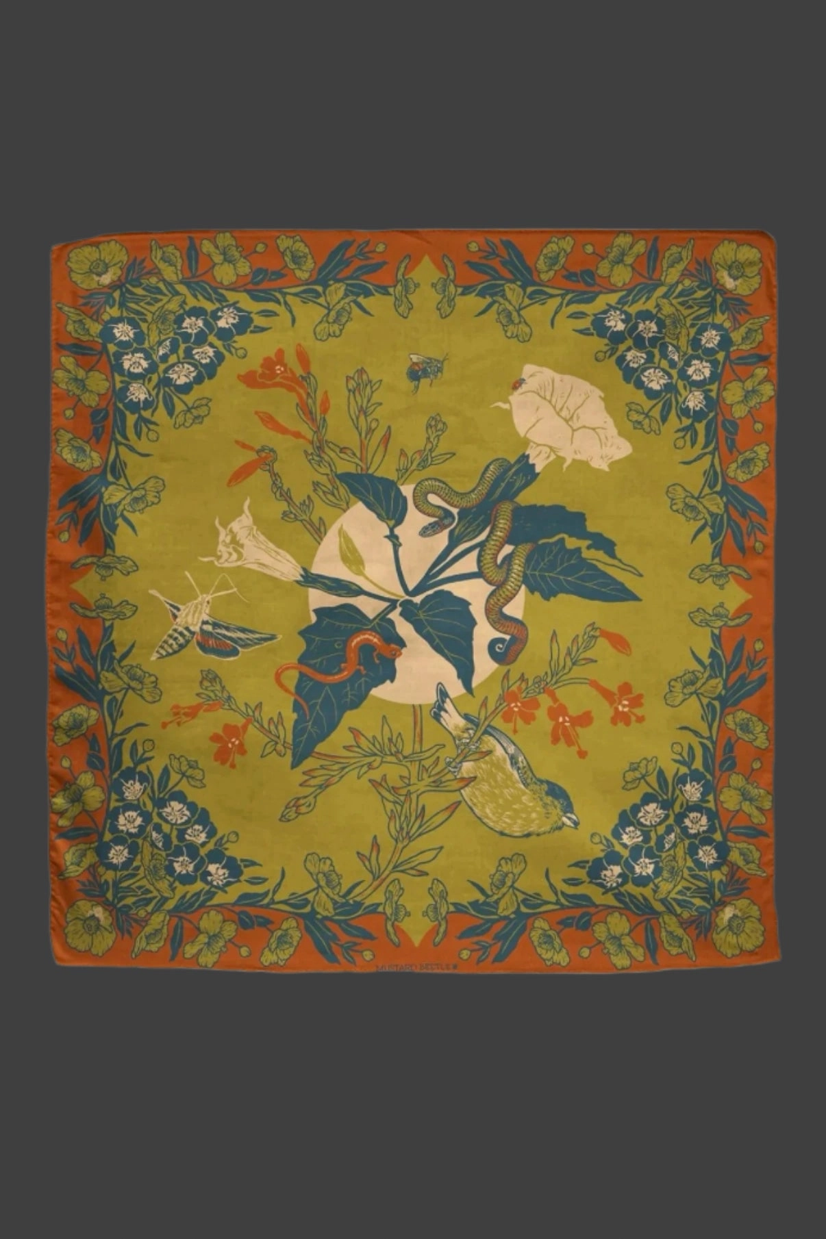 Organic Fair Trade San Gabriel Foothills Bandana,potted plant decor