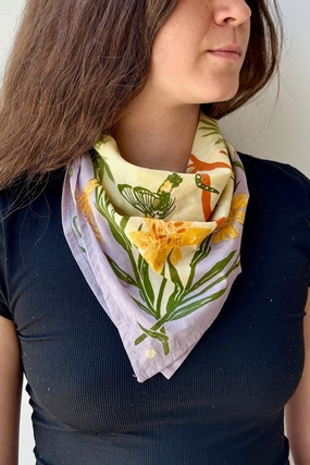 Organic Fair Trade San Jacinto Bandana,potted plant decor