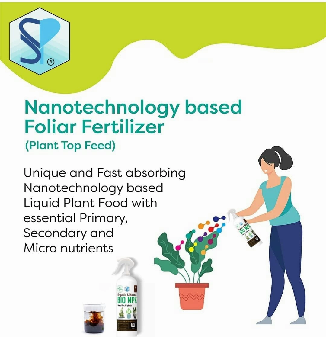 Organic Liquid Bio NPK Fertilizer With Free Spray Bottle