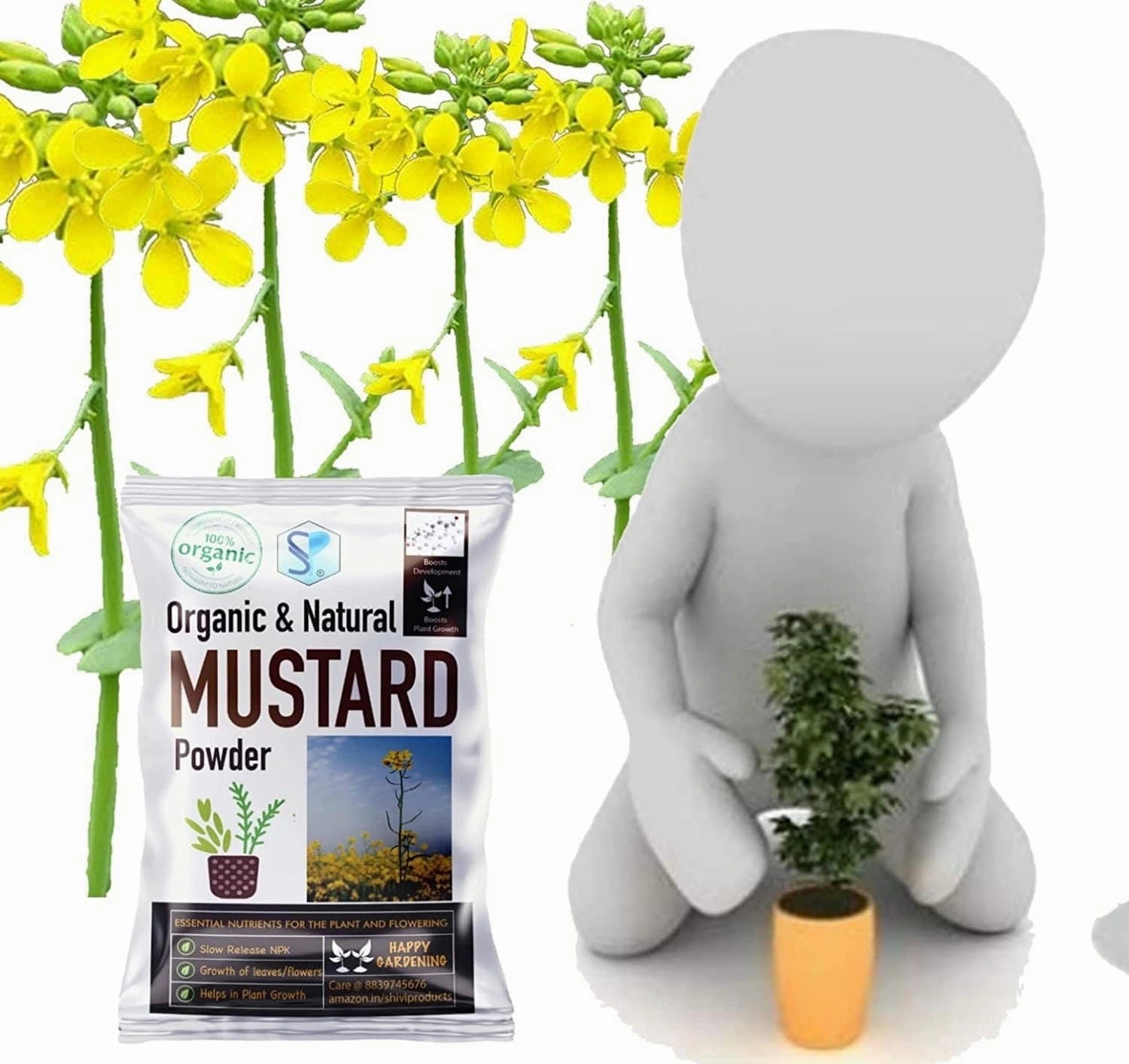 Organic Mustard Cake Powder