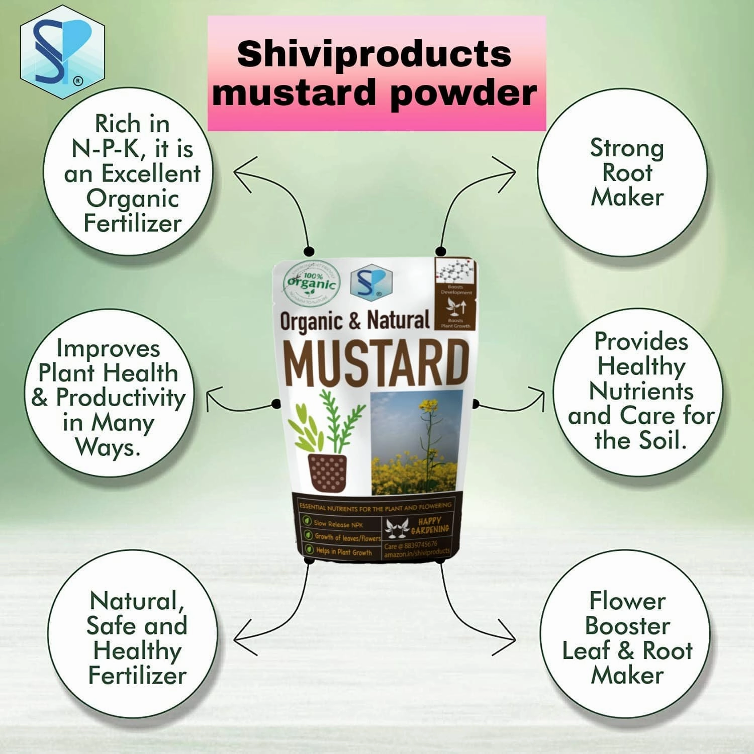 Organic Mustard Cake Powder