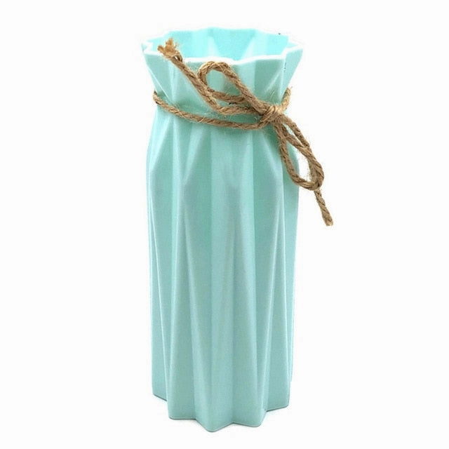 Origami Plastic Vase White Imitation Ceramic