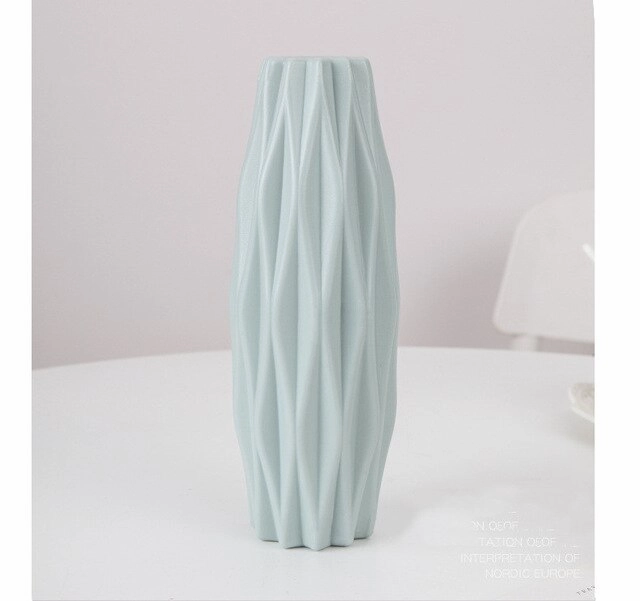 Origami Plastic Vase White Imitation